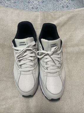 Under Armour Men’s White and Black Athletic Sneakers